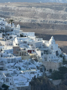 santorini white buildings